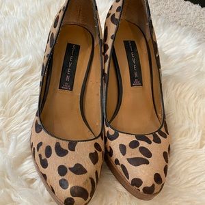Steve Madden cheetah pony hair heels size 6.5